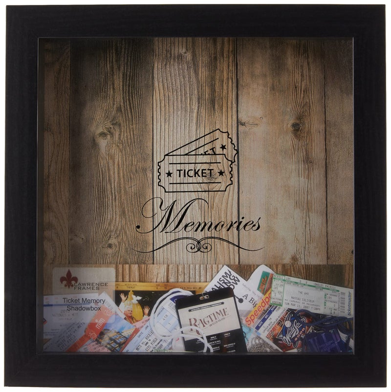 Lawrence Frames Black 10x10 Shadow Box Ticket Holder - Image 1